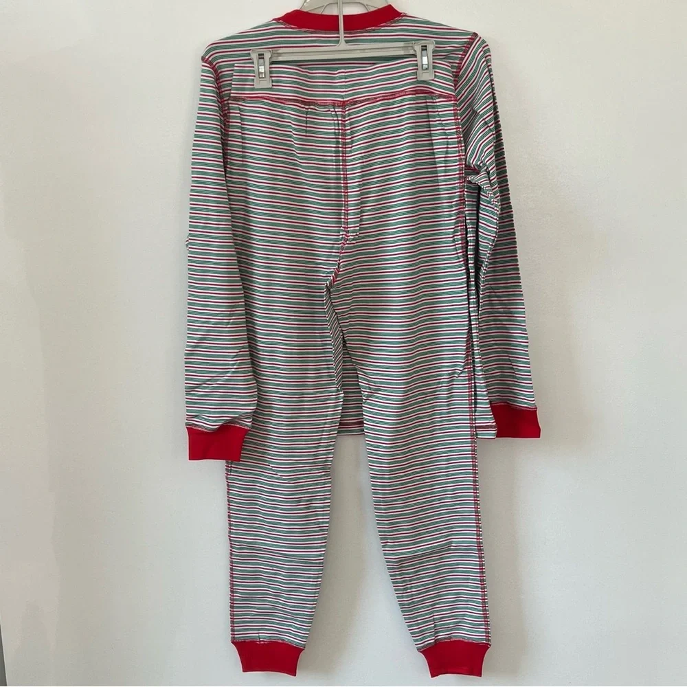 Pact Candy Cane Stripe Mens Pajama Set